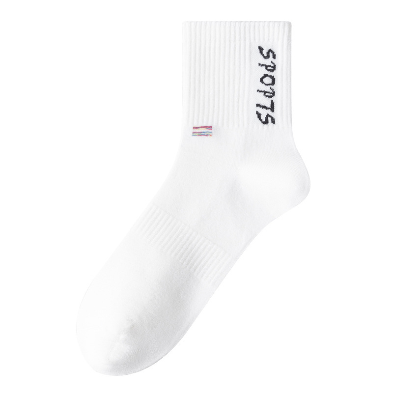 Spring and Autumn Antibacterial Crew Socks for Men | Breathable & Odor-Resistant