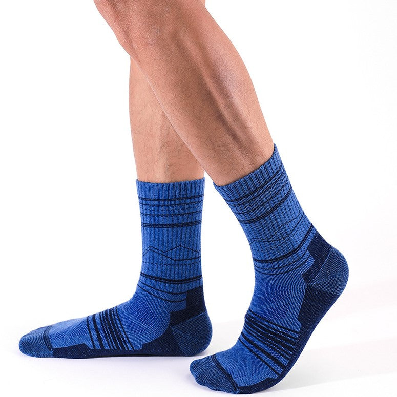 Merino Wool Shock Absorbent Running Crew Socks | 1 Pair