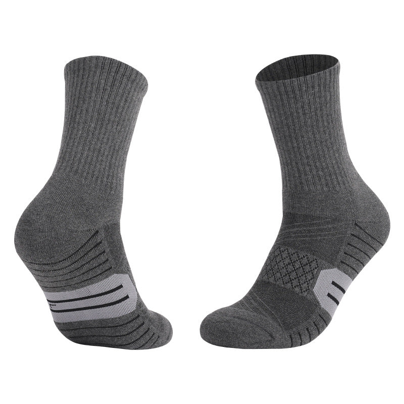 Elastic Breathable Cushioned Basketball Crew Socks | 1 Pair