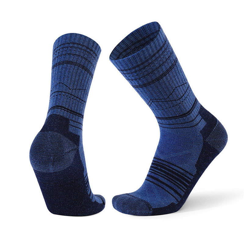 Merino Wool Shock Absorbent Running Crew Socks | 1 Pair