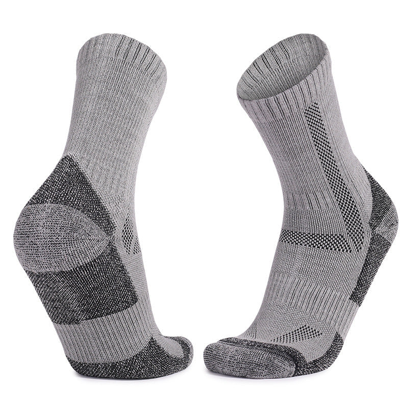 Merino Wool Cushioned Hiking Crew Socks | 3 Pairs