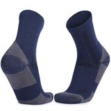 Merino Wool Cushioned Hiking Crew Socks | 3 Pairs