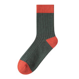 Color Block Crew Socks for Men | Breathable and Sweat-Absorbent