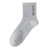 Spring and Autumn Antibacterial Crew Socks for Men | Breathable & Odor-Resistant