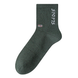 Spring and Autumn Antibacterial Crew Socks for Men | Breathable & Odor-Resistant
