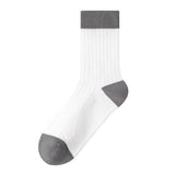 Color Block Crew Socks for Men | Breathable and Sweat-Absorbent