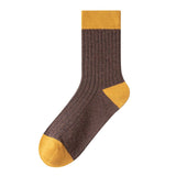 Color Block Crew Socks for Men | Breathable and Sweat-Absorbent