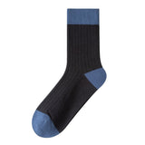 Color Block Crew Socks for Men | Breathable and Sweat-Absorbent