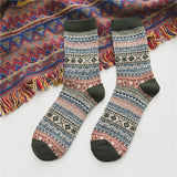 Men's Small Diamond Shaped Quarter Wool Socks