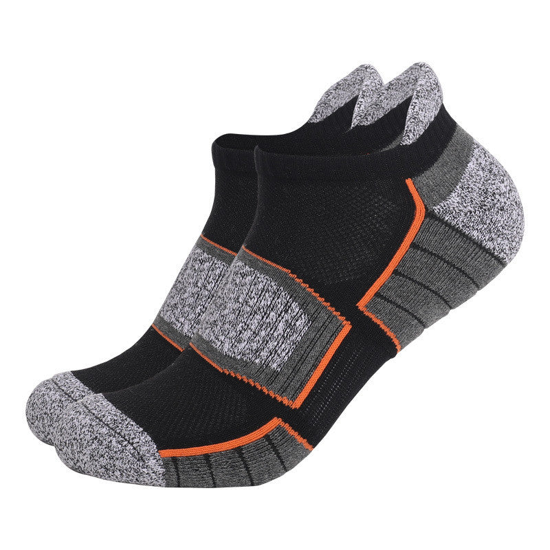 Thick Padded Compression Running Ankle Socks | Comfort & Performance