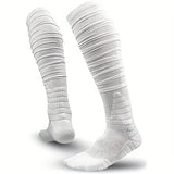 Extra Long Soccer Socks - Knee-High Cotton Socks with Ankle Support