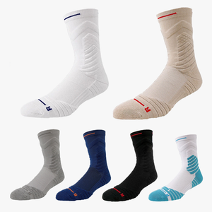 OXSPUN thick padded compression basketball athletic long socks 6-pair pack in multiple colors